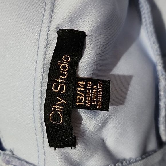 City Studio Elegant Light Blue Lace Gown Dresses - Picture 12 of 12